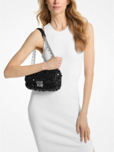 Michael Kors — Limited-Edition Tribeca Small Hand-Embellished Shoulder Bag- Holiday Party Fashion