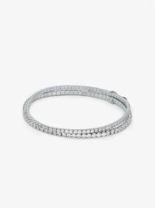 Michael Kors — Precious Metal-Plated Brass Double Wrap Tennis Bracelet