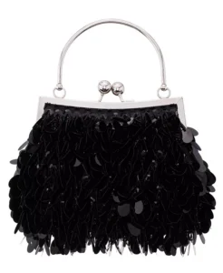 Macy’s — Nina Paillette Frame Pouch- Holiday Party Fashion