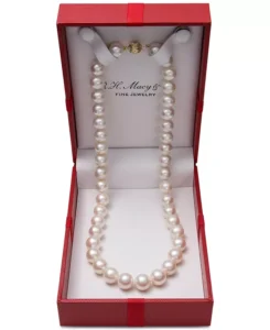 Macy’s —Belle de Mer Cultured Freshwater Pearl (9-1/2mm) Collar 18" Necklace