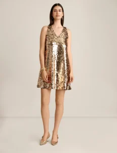 Anne Klein — Sleeveless Sequin Mini Dress- Holiday Party Fashion