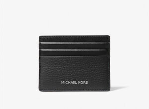 Michael Kors — Hudson Pebbled Leather Card Case