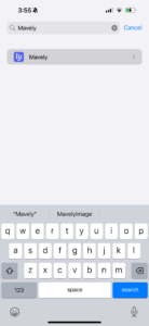 Step 2 (iOS): Select Mavely.
